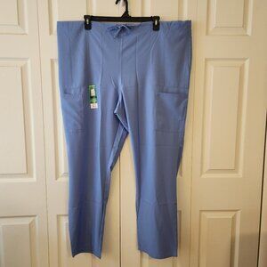 Scrubstar 3XL/3XG Blue Unisex Drawstring Pants Durable Easy Fit Stretchy Polyest